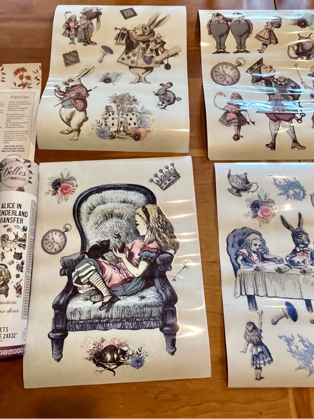 Dixie Belle Belles & Whistles Alice in Wonderland Transfer Part 1 Bundle - Picture 3 of 13